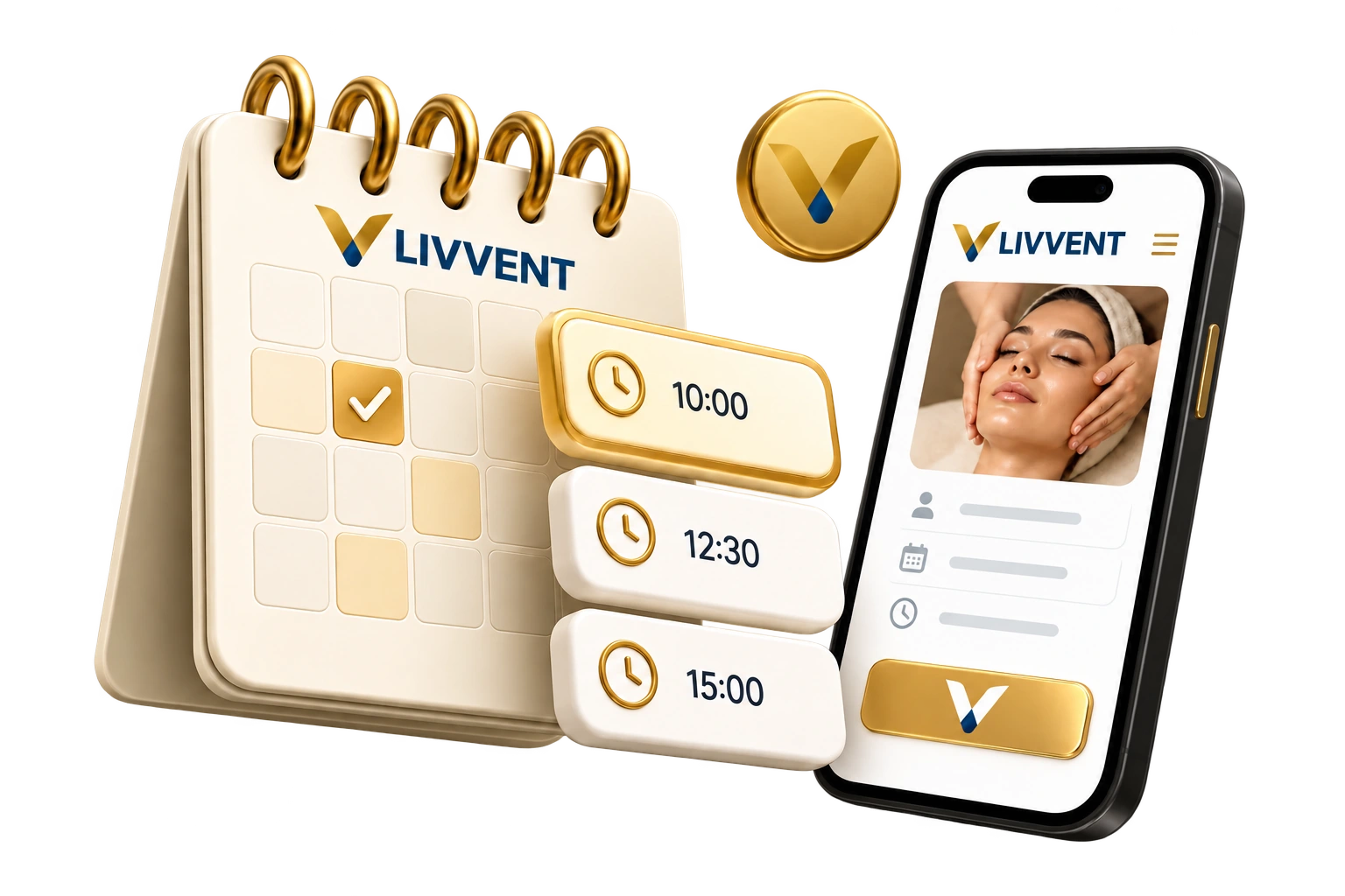 Service appointments and booking calendar