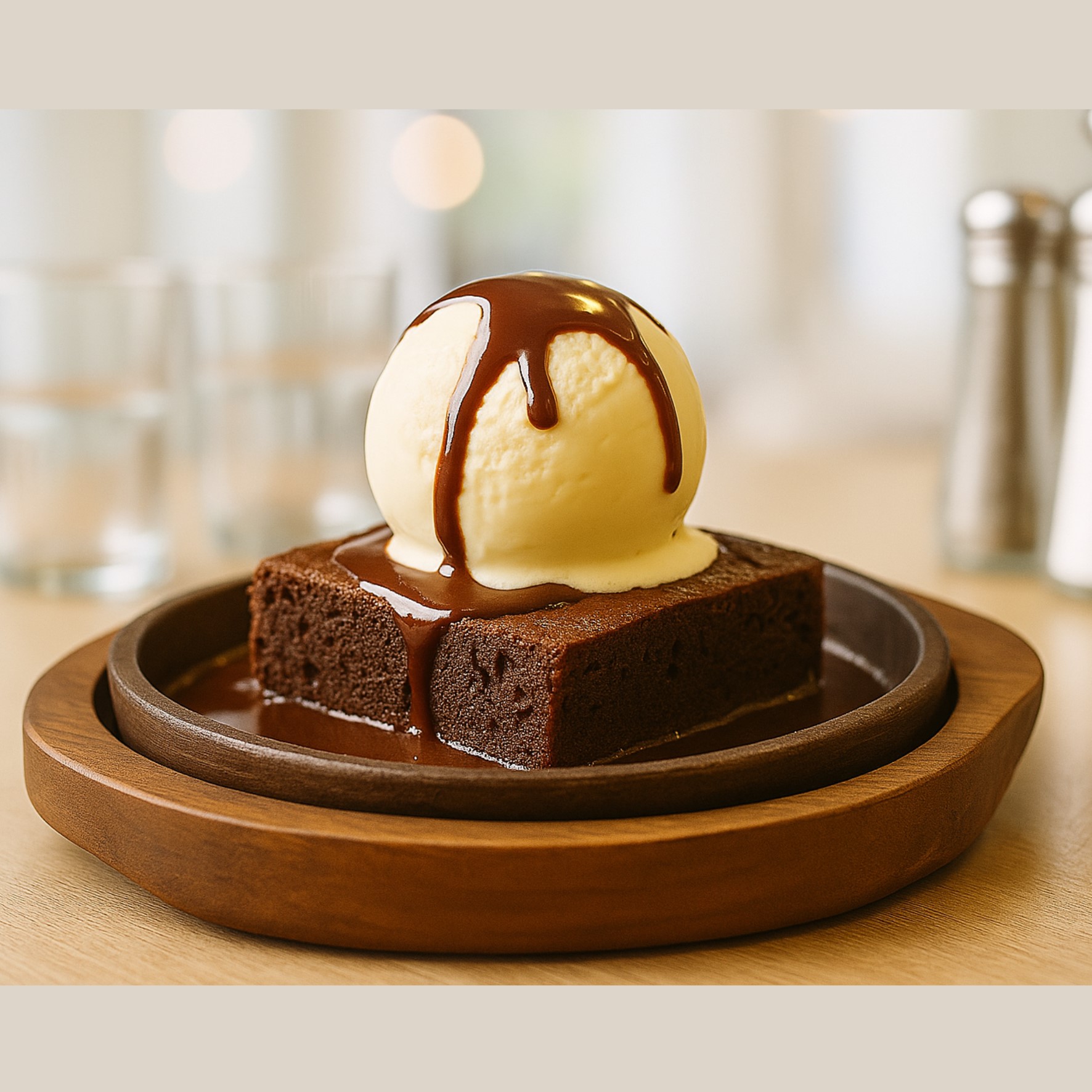 Brownie with Ice-cream