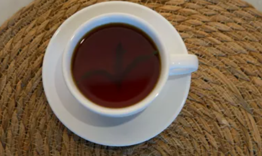 A cup of herbal tea/mint