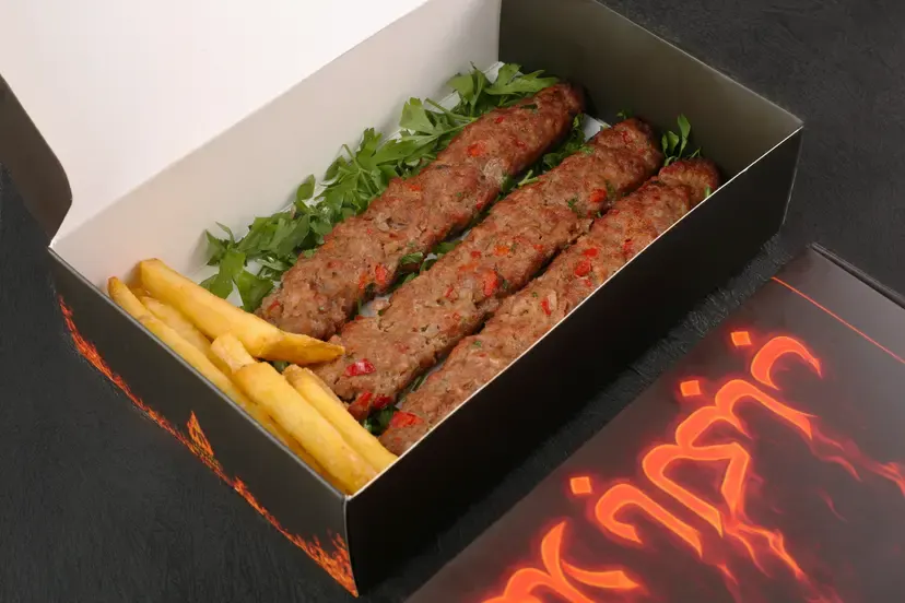 Angus beef kebab plate