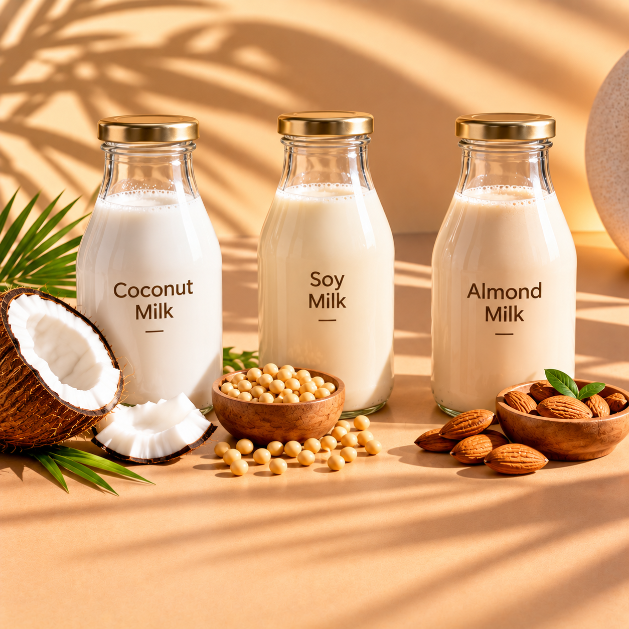 Coconut, Soy & Almond Milk